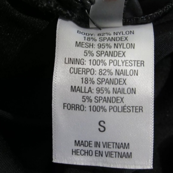 Shade & Shore 1 Piece Black Swimsuit with Black Mesh. NWT. Size Small. - Picture 7 of 9